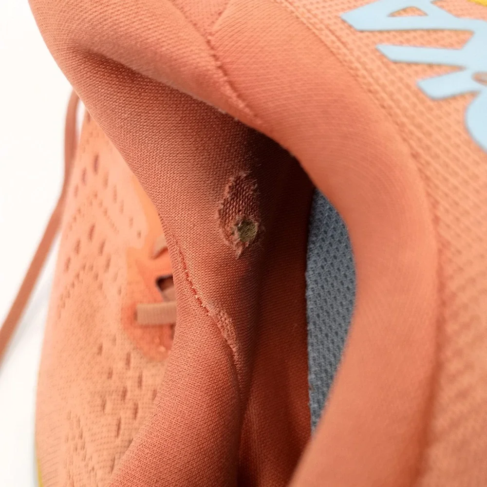 Hoka Clifton 8‎ Wide Womens 10D Running Shoes Orange 1121375 SBSCR